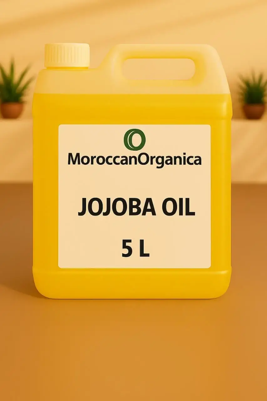 jojoba oil 100% Pure & Organic cold pressed- 5 L -1.32086 Gallon